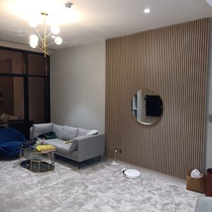 Natural Oak Fluted Slat Acoustic Wall Panels