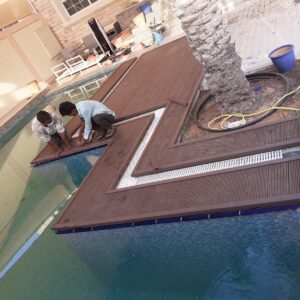 Premium Composite WPC Pool Decking – Anti-Slip Waterproof Planks