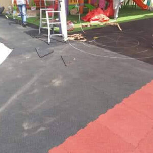 Heavy-Duty Shock-Absorbing Rubber Playground Tiles